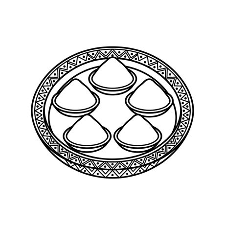 A rangoli colouring page