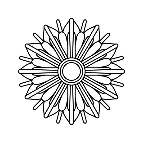 A rangoli colouring page